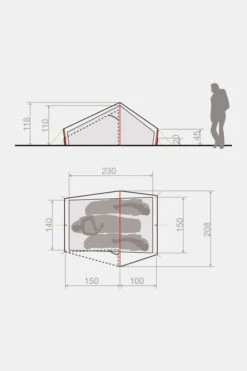 VAUDE Power Lizard Seamless 2-3 Persoons Tunneltent 9 VAUDE Power Lizard Seamless 2-3 Persoons Tunneltent -Winkel Voor Buitensportartikelen maabe00003 5252 04 nl