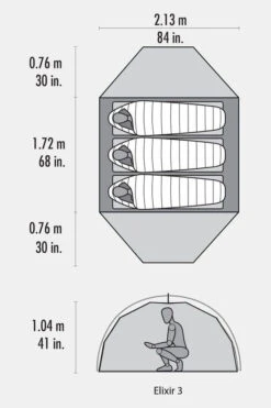 MSR Elixir 3-Persoons Tent -Winkel Voor Buitensportartikelen maacc42003 5050 41 nl
