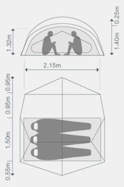 Exped Outer Space III 3-Persoonstent -Winkel Voor Buitensportartikelen maace00014 5052 11 nl