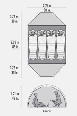 MSR Elixir 4-Persoons Tent -Winkel Voor Buitensportartikelen maadc70021 5252 05 nl