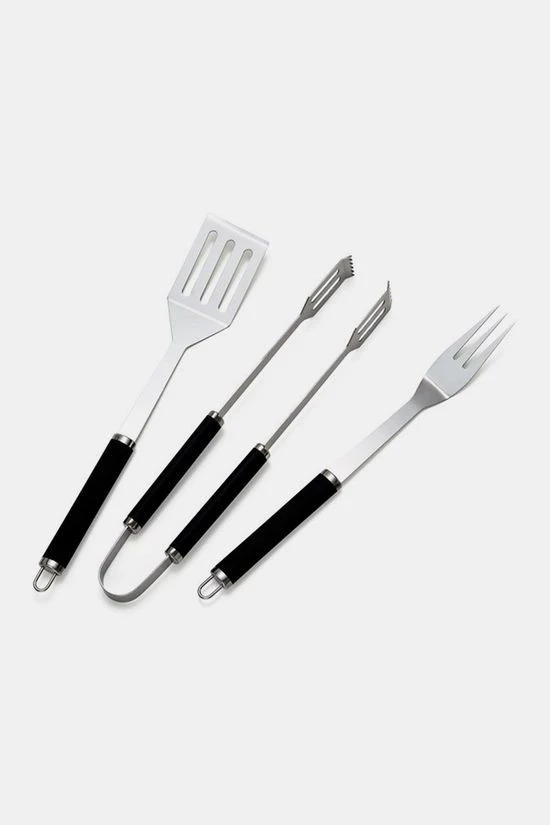 Bbq Bestekset Basic: Tang, Vork, Spatel Rvs 3 Bbq Bestekset Basic: Tang, Vork, Spatel Rvs